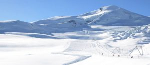 Isbre i Saas Fee i Alpene