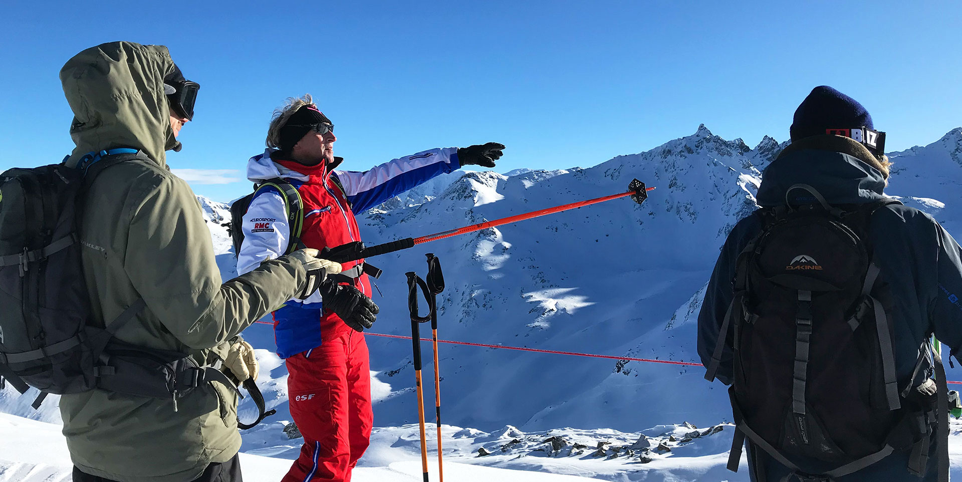 Courchevel, Frankrike - Skreise med utsikt over Alpene. Erik Brungar og Thomas Salvesen på en spektakulær alpetur.