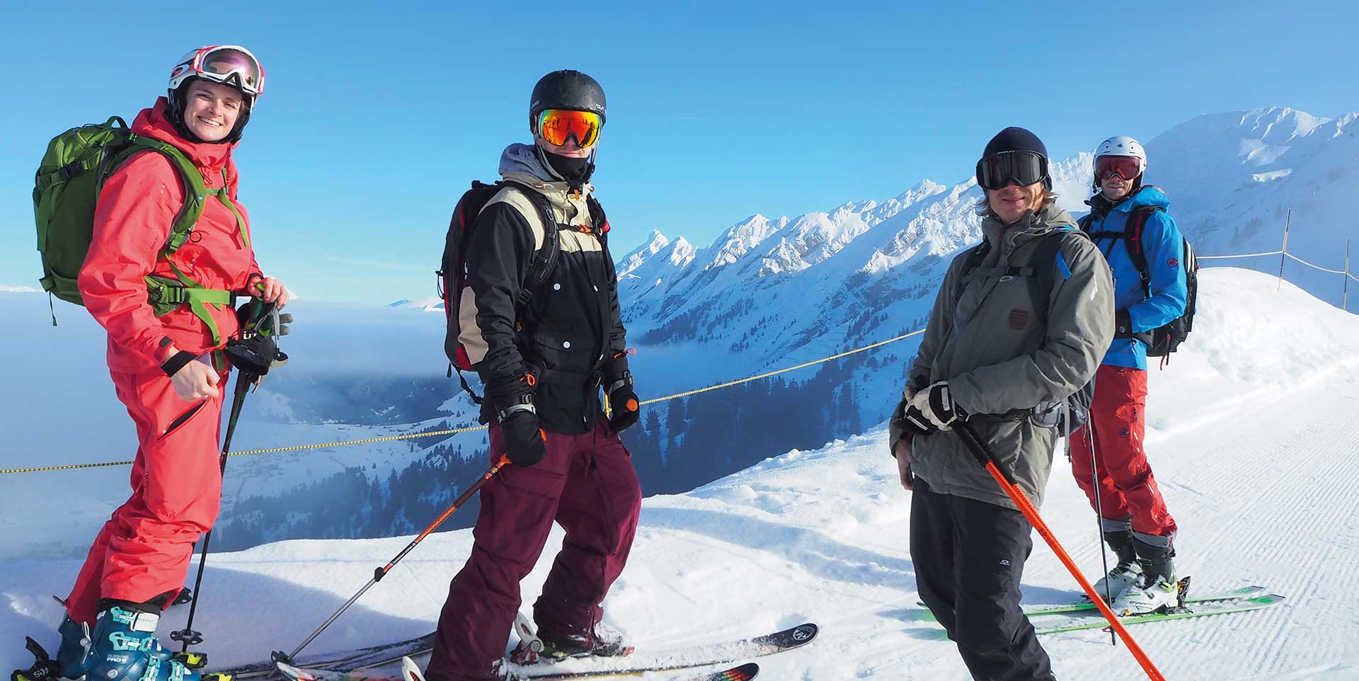 Skireise til Megeve i Frankrike– Guidene i turoperatøren Alpene.no utforsker skiområdet før en konferansereise til Alpene.